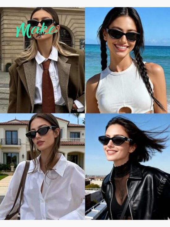 Cat Eye Sunglasses with Acetate Frames and Nylon Lenses, UV400 Protection main image 7